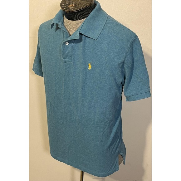 Polo Ralph Lauren Polo Shirt Mens Large Blue Short Sleeve Casual Pony Logo - Picture 3 of 7